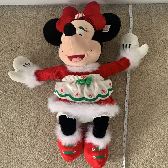 Disney Jumbo Exclusive Christmas MINNIE MOUSE Holiday 29โ Plush - Picture 4 of 13